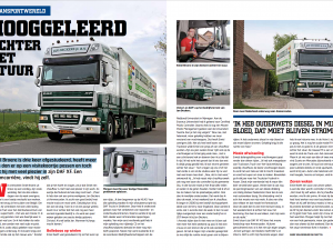 Weekend chauffeur Emiel Broere in beeld bij Jan Deckers Transport